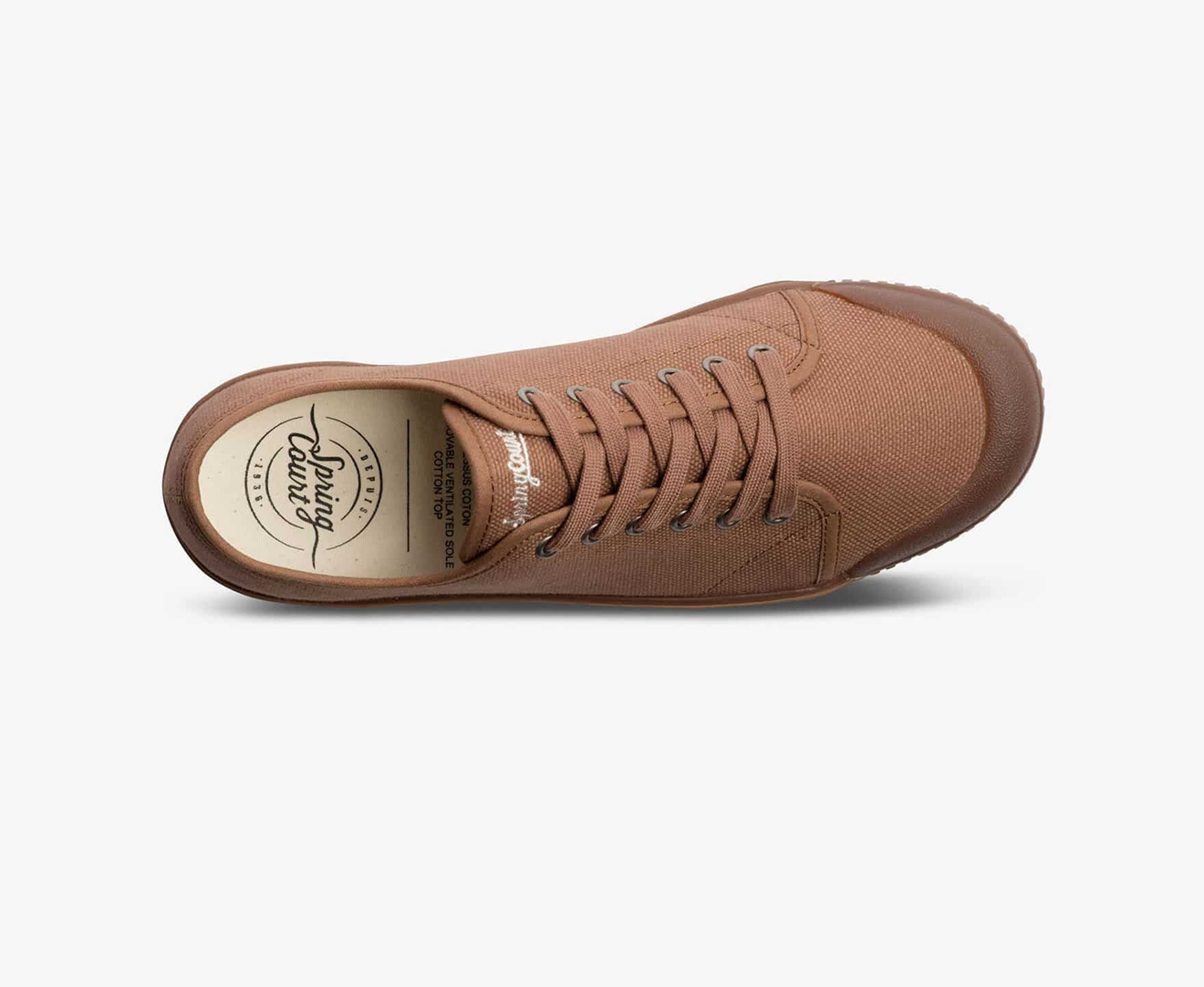 Spring Court G2 HEAVY CANVAS Men's Trainers Brown | South Africa-38RDCSIAU